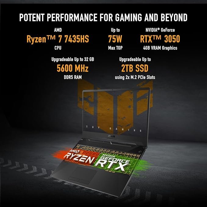 ASUS TUF Gaming A15 Ryzen 7 Gaming Laptop | RTX 3050 | Best Price in India - Image 2