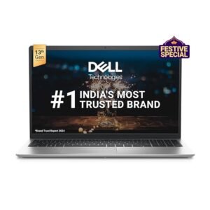 Dell Inspiron 3520 Laptop (12th Gen i3-1215U, 8GB RAM, 512GB SSD, 15.6” FHD, Silver) – 6LZ2P04