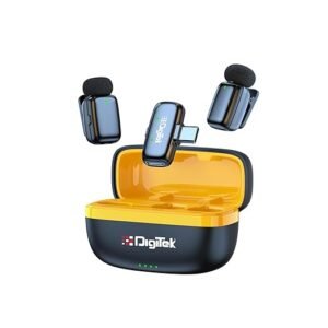 Digitek DWM 103 Mini 2-in-1 Wireless Microphone – 2.4G, 40m Range, Noise Reduction | For iOS & Android Smartphones