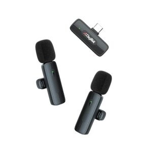 Digitek DWM-008 PRO Wireless Microphone System – Dual Channel Lavalier Mic for DSLR & Smartphone | Buy Online India