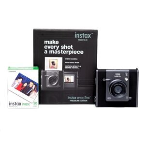 Fujifilm Instax WIDE Evo Premium Edition Hybrid Instant Camera – Wide Format Prints | Buy Online India