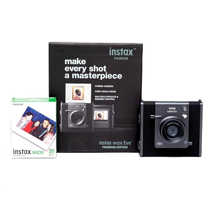 Fujifilm Instax WIDE Evo Premium Edition Hybrid Instant Camera – Wide Format Prints | Buy Online India
