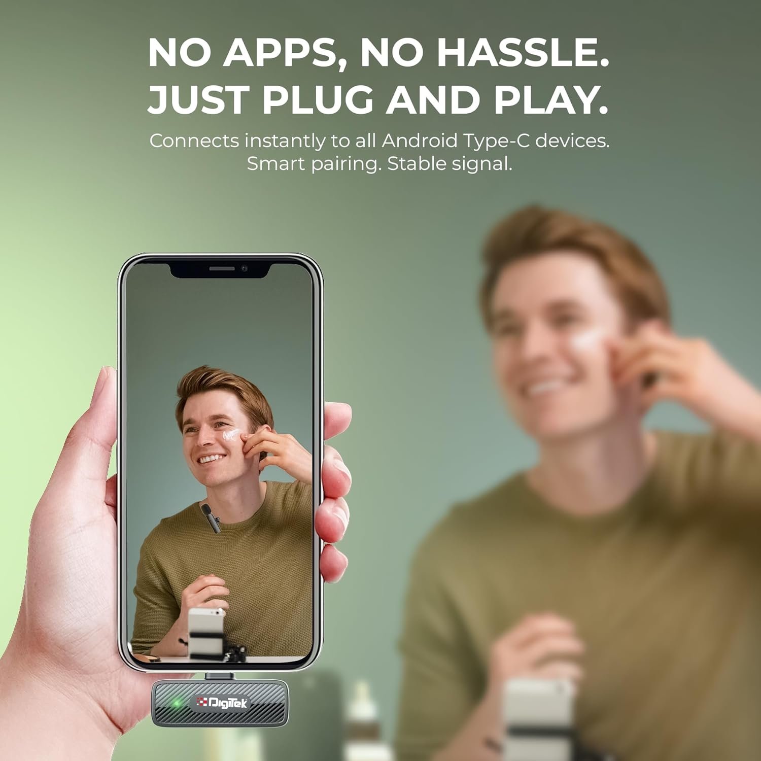 Digitek DWM-008 PRO Wireless Microphone System – Dual Channel Lavalier Mic for DSLR & Smartphone | Buy Online India - Image 6