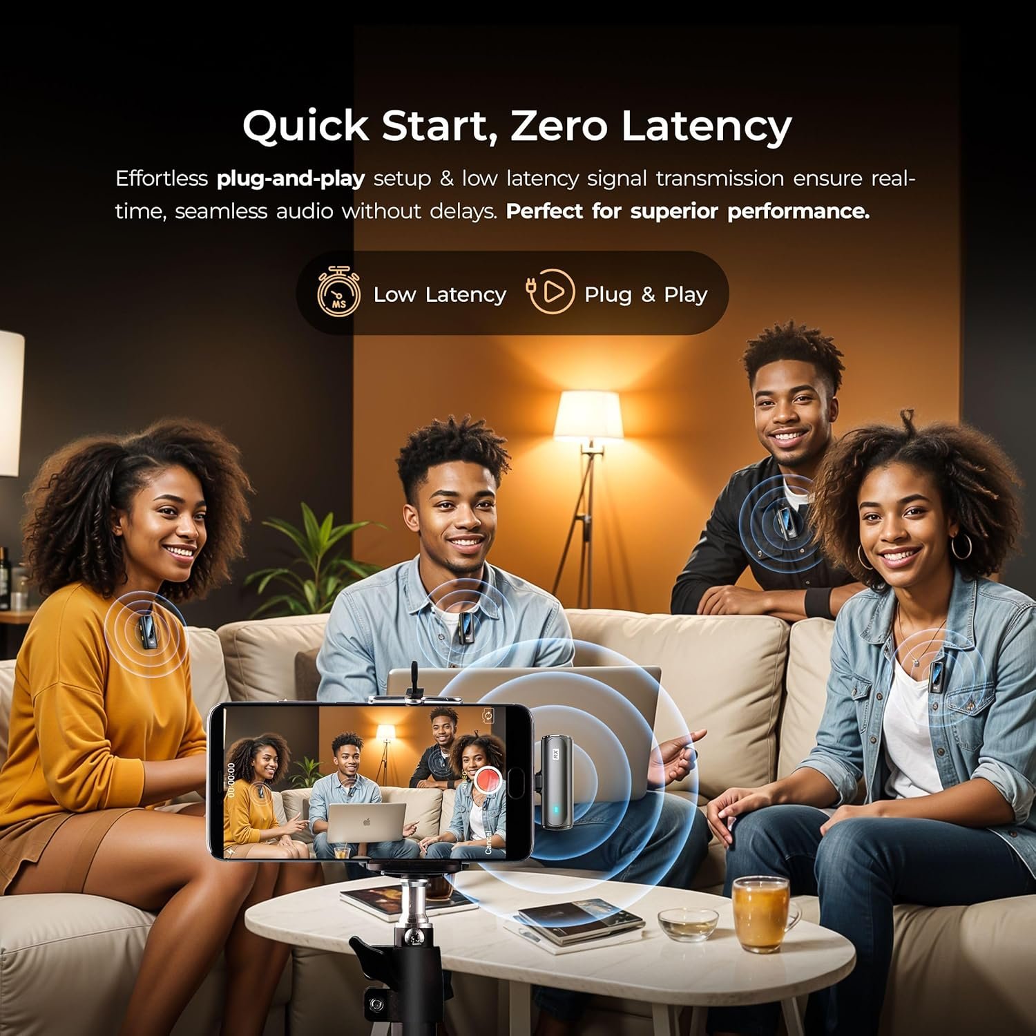 Digitek DWM-112 2-in-1 Wireless Microphone | 50M Range, Noise Reduction, 7Hrs Battery - Image 8