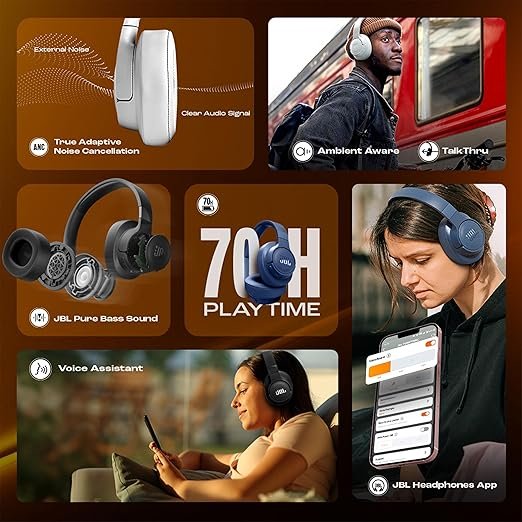 JBL Tune 770NC Wireless Over-Ear Headphones | Best Price in India - Image 4
