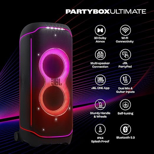 JBL PartyBox Ultimate Wireless Bluetooth Party Speaker | Best Price in India - Image 2
