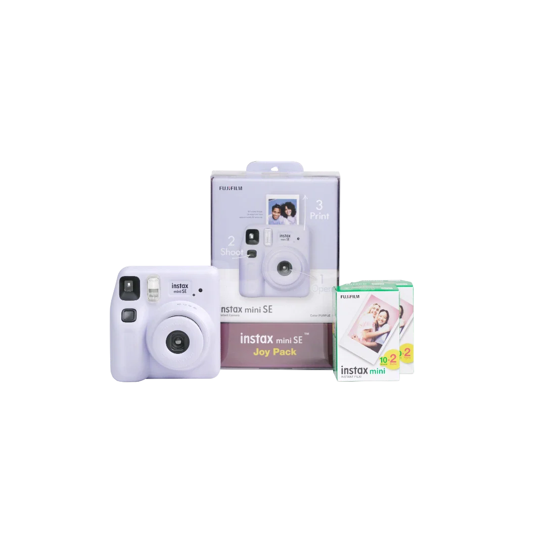 purple Fujifilm Instax Mini SE Joy Pack