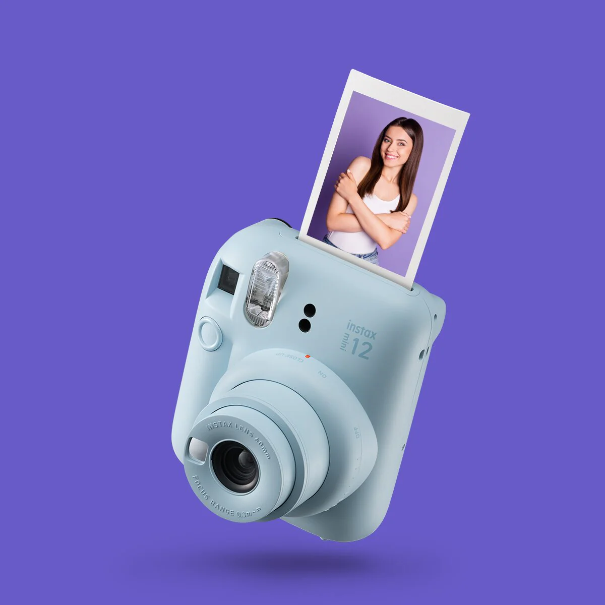 PASTEL BLUE Fujifilm Instax Mini 12 instant Camera
