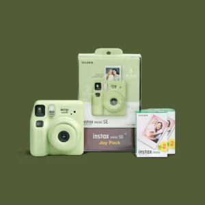 green Fujifilm Instax Mini SE Joy Pack